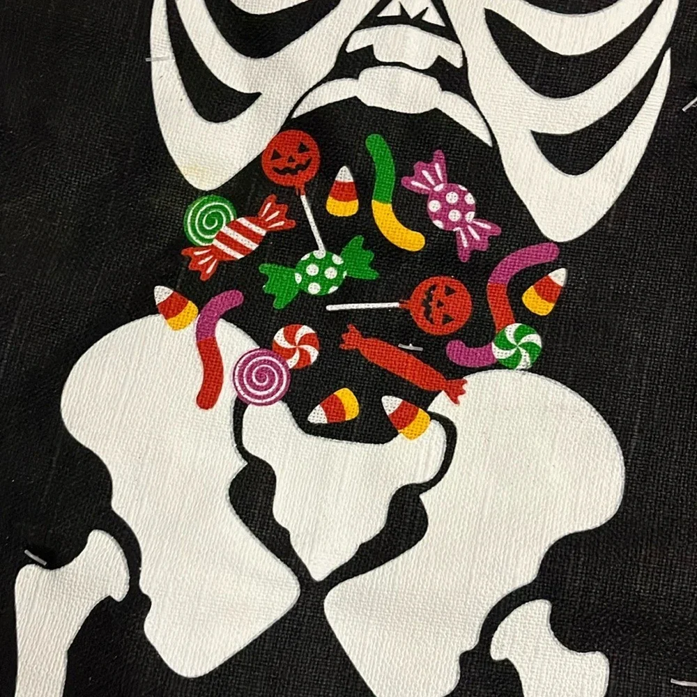 Novogratz Halloween Adult & Child Apron Set Glow In The Dark Skeleton Candy NEW